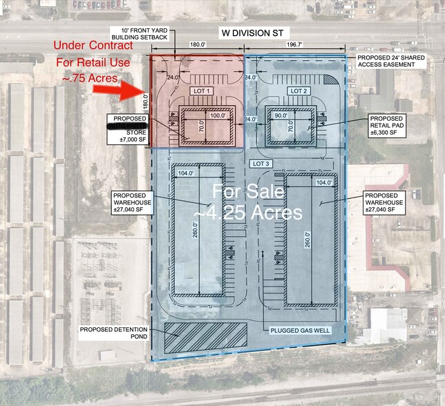 2518 W Division St, Arlington, TX for sale - Site Plan - Image 1 of 2