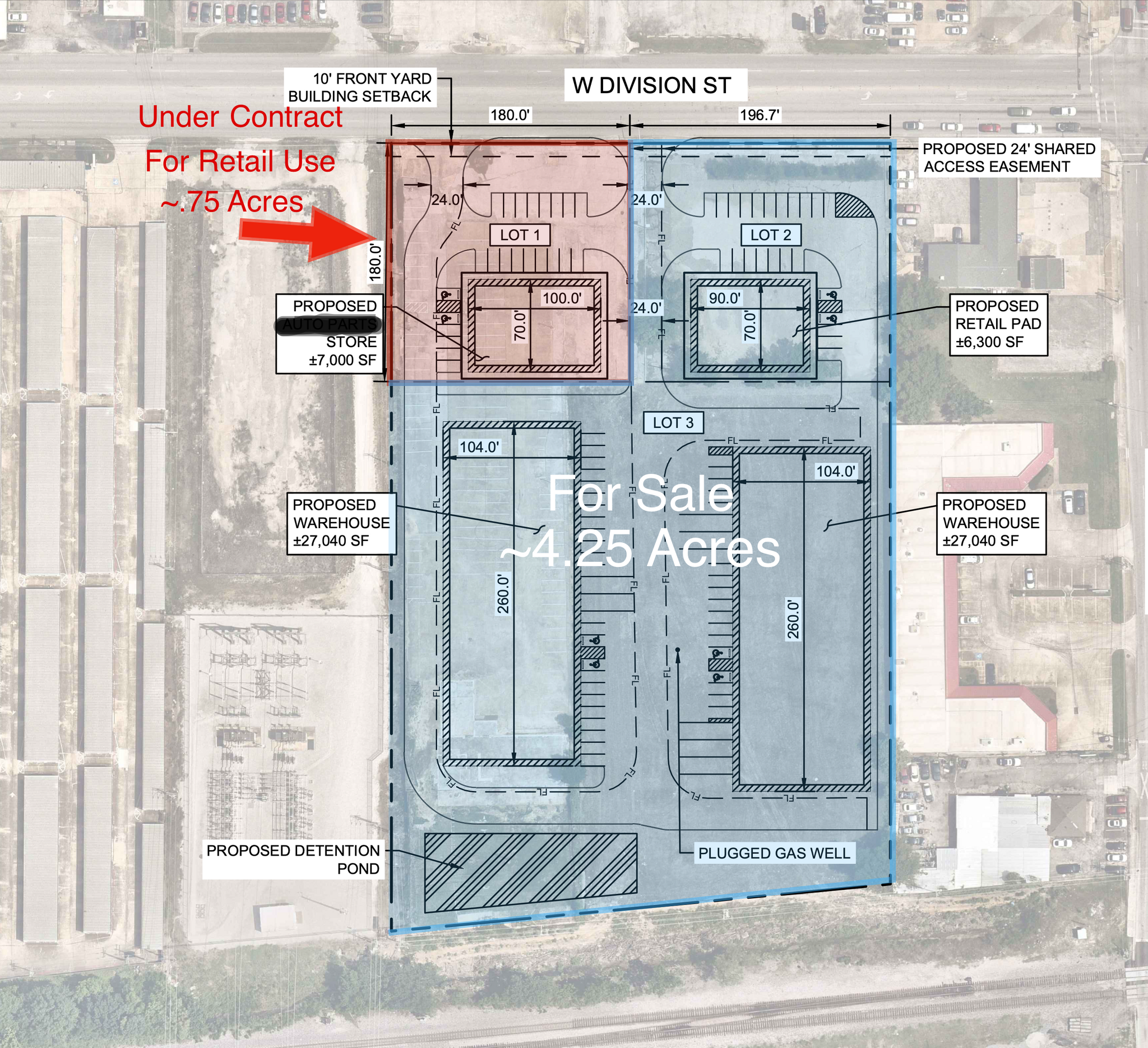 2518 W Division St, Arlington, TX for sale Site Plan- Image 1 of 3