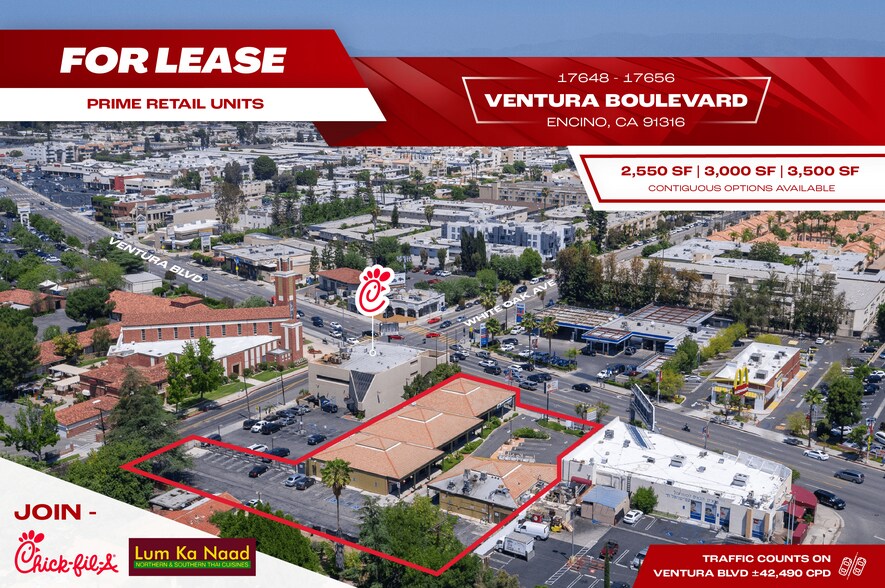 17648-17656 Ventura Blvd, Encino, CA for lease - Building Photo - Image 1 of 29