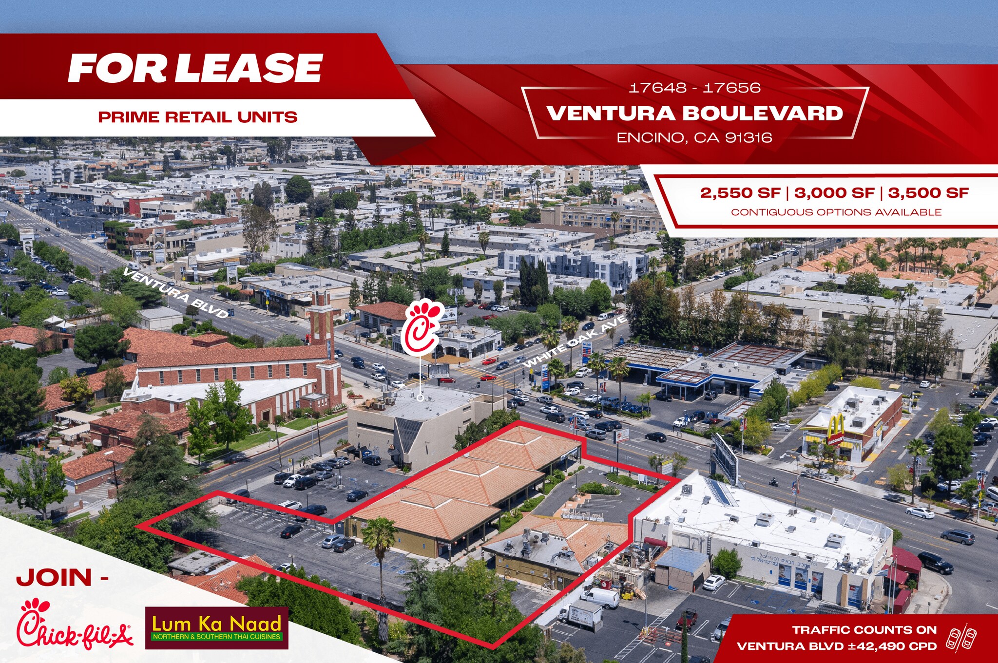 17648-17656 Ventura Blvd, Encino, CA à louer Photo du bâtiment- Image 1 de 30