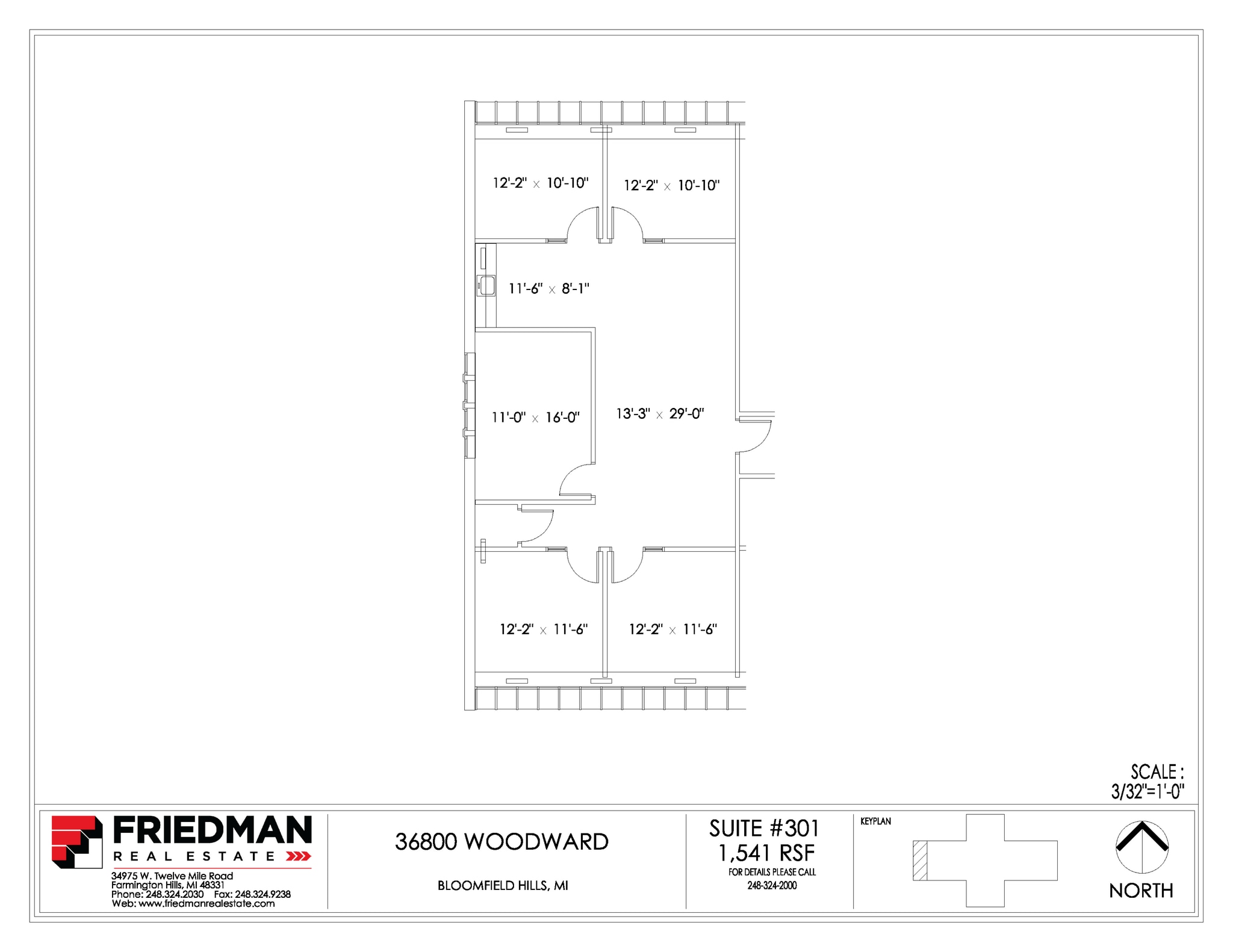 36800 Woodward Ave, Bloomfield Hills, MI for lease Floor Plan- Image 1 of 2