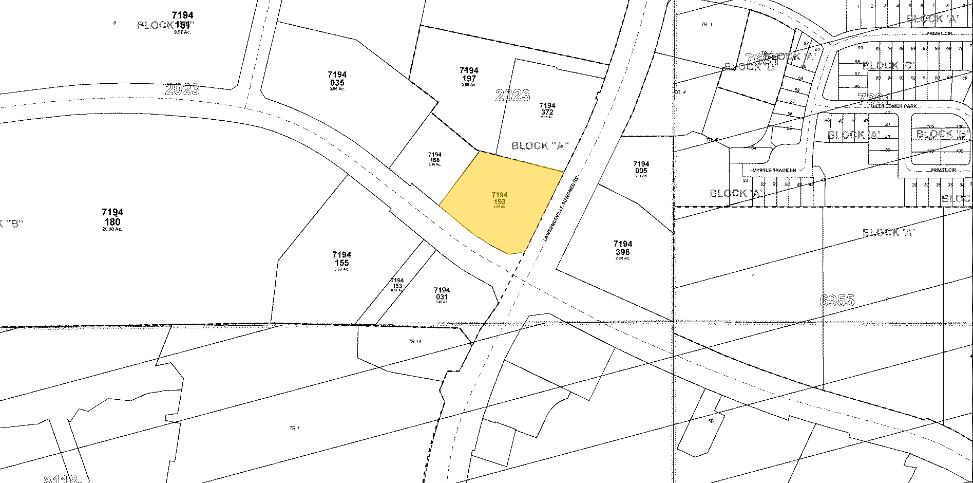 3320 Lawrenceville Suwanee Rd, Suwanee, GA for sale Plat Map- Image 1 of 1