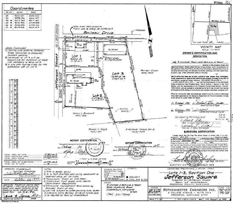 202 S Jefferson St, Middletown, MD for sale Plat Map- Image 1 of 1