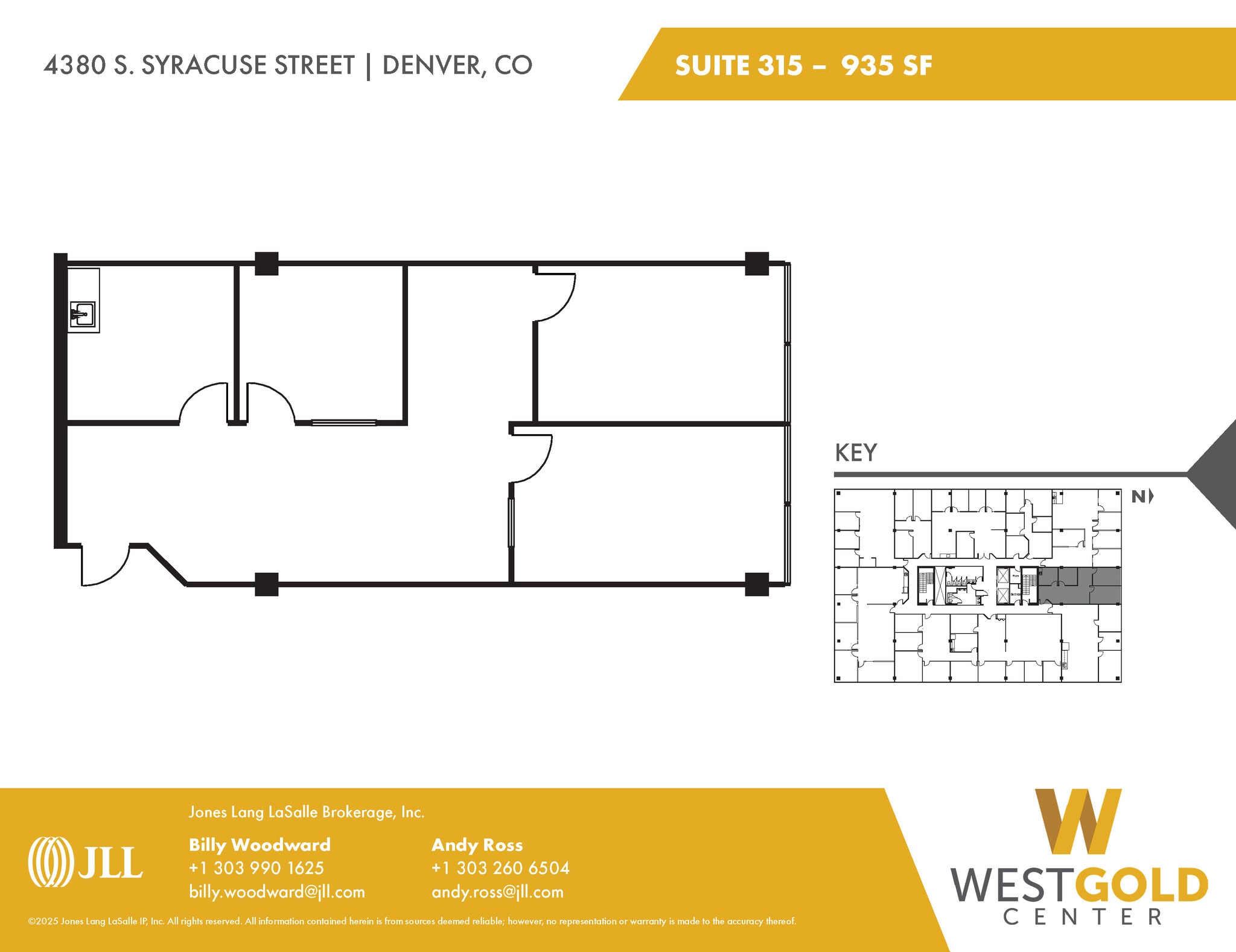 4380 S Syracuse St, Denver, CO à louer Plan d’étage- Image 1 de 1