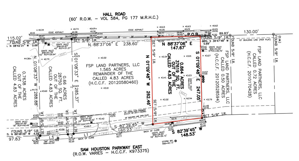 0 Sam Houston E Pky, Houston, TX à vendre - Plan cadastral - Image 3 de 4