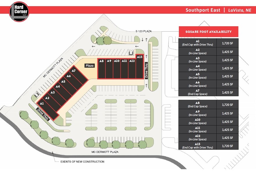 12120 McDermott plz, La Vista, NE for lease - Site Plan - Image 3 of 9