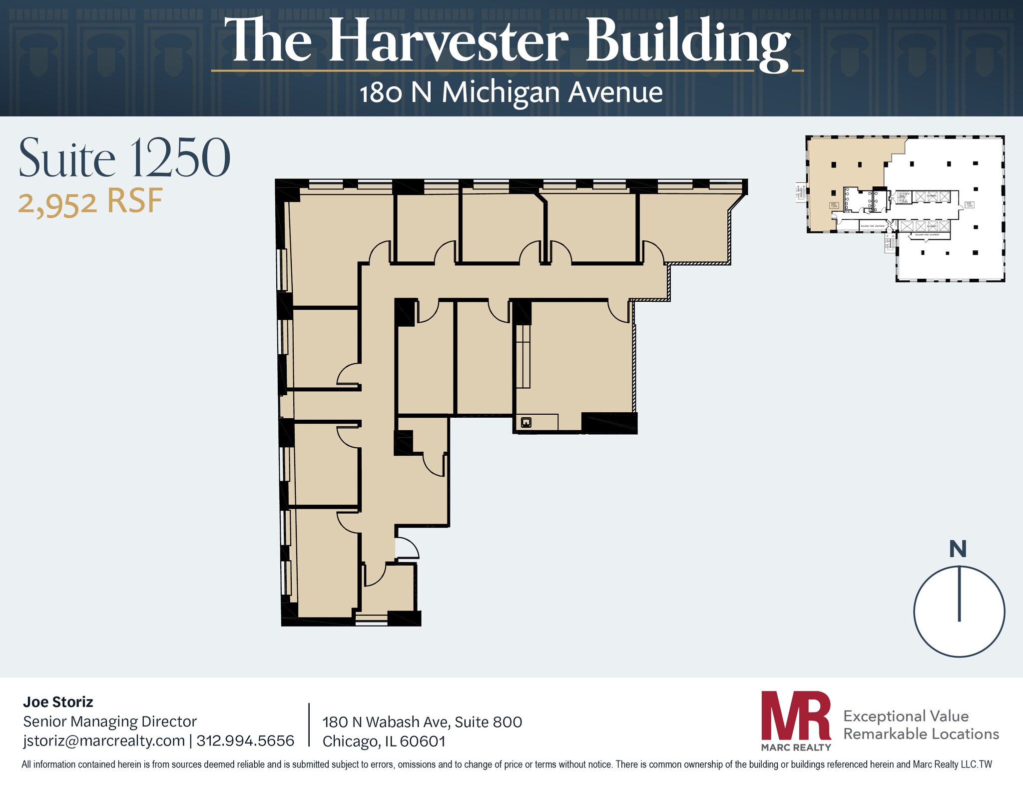 180 N Michigan Ave, Chicago, IL à louer Plan d’étage- Image 1 de 1