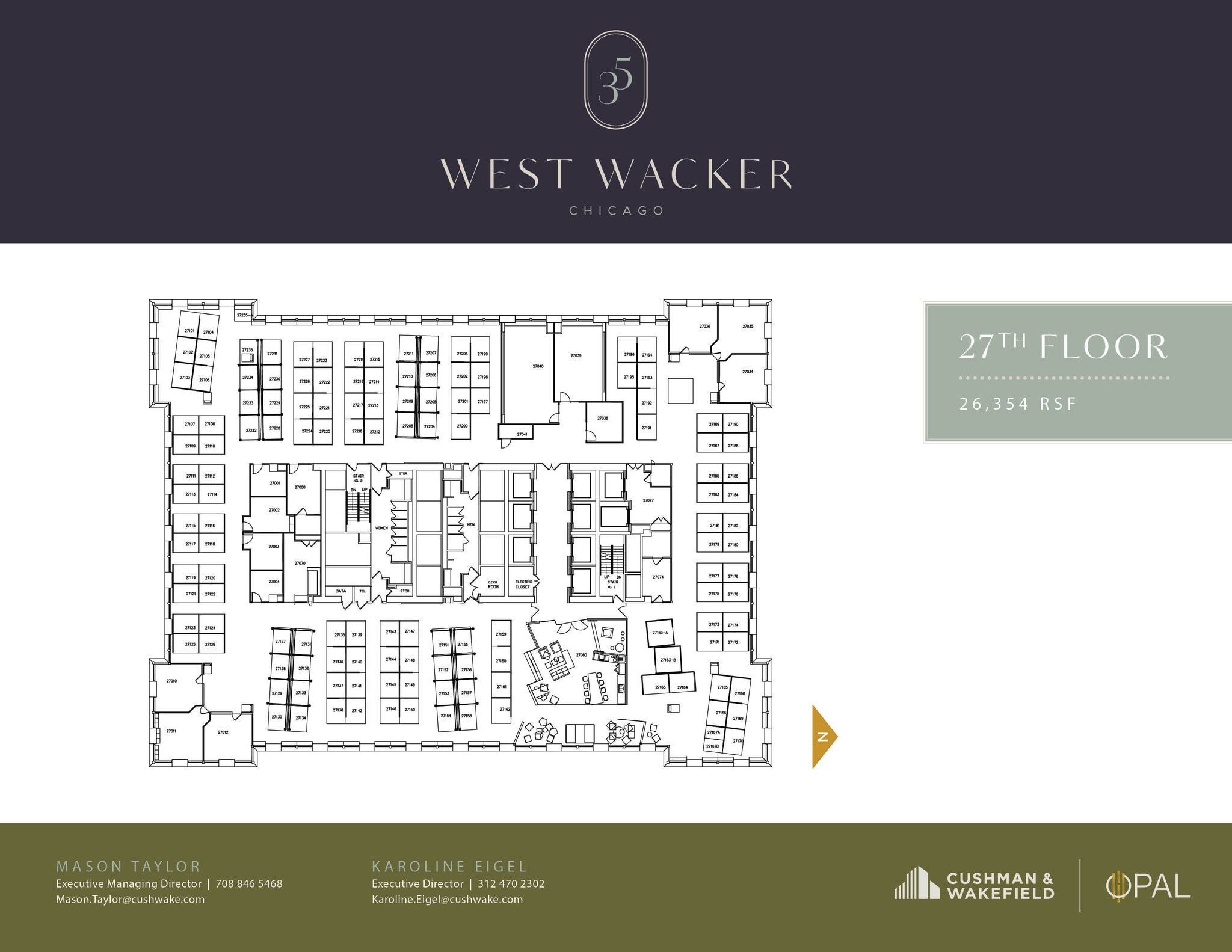 35 W Wacker Dr, Chicago, IL à louer Plan d’étage- Image 1 de 1