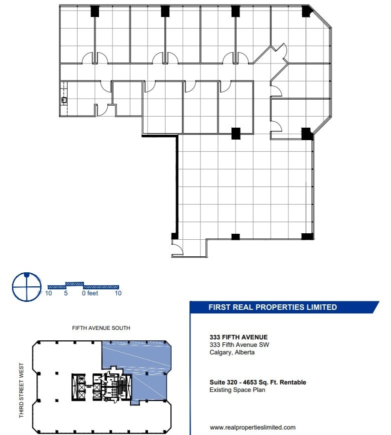 333 5th Ave SW, Calgary, AB for lease Floor Plan- Image 1 of 1