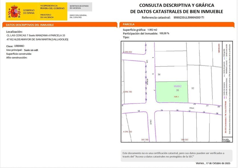 Terrain dans Aldeamayor de San Martín, Valladolid à vendre - Photo du bâtiment - Image 1 de 27