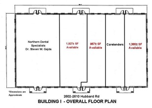 2602-2610 Hubbard Rd, Madison, OH for lease Floor Plan- Image 1 of 1