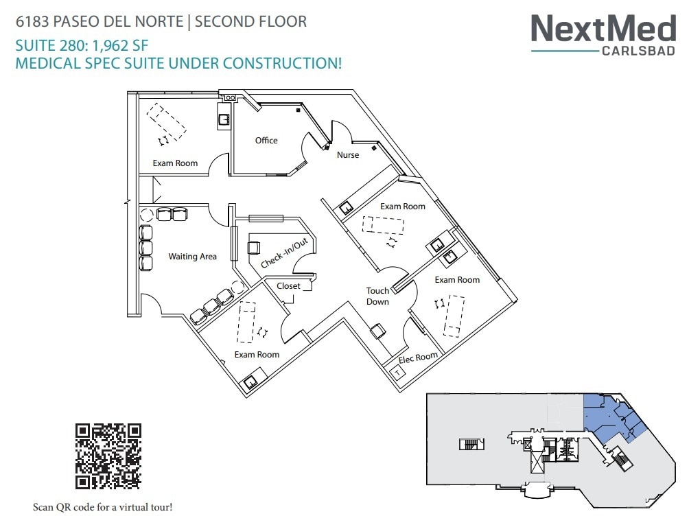 6183 Paseo del Norte, Carlsbad, CA for lease Floor Plan- Image 1 of 1