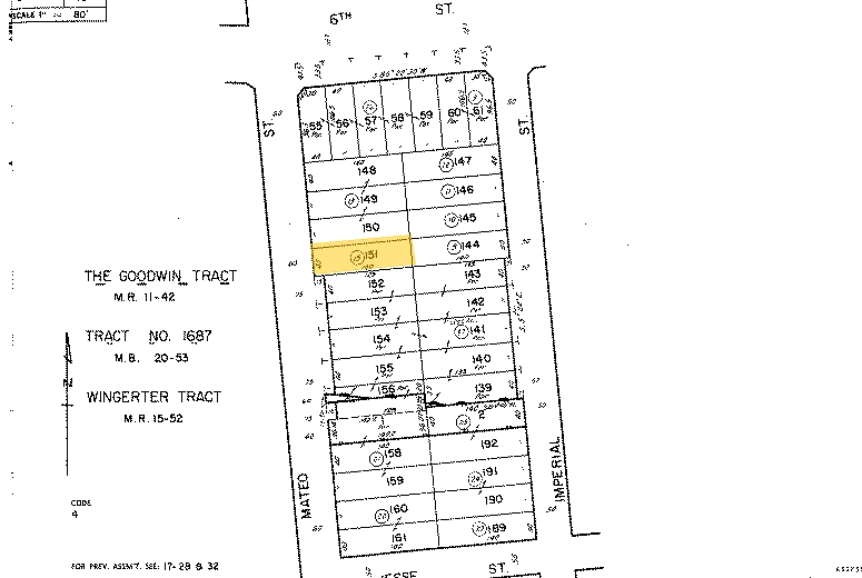 614 S Mateo St, Los Angeles, CA à louer - Plan cadastral - Image 2 de 6