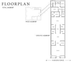 314-316 N Beverly Dr, Beverly Hills, CA for lease Floor Plan- Image 2 of 3