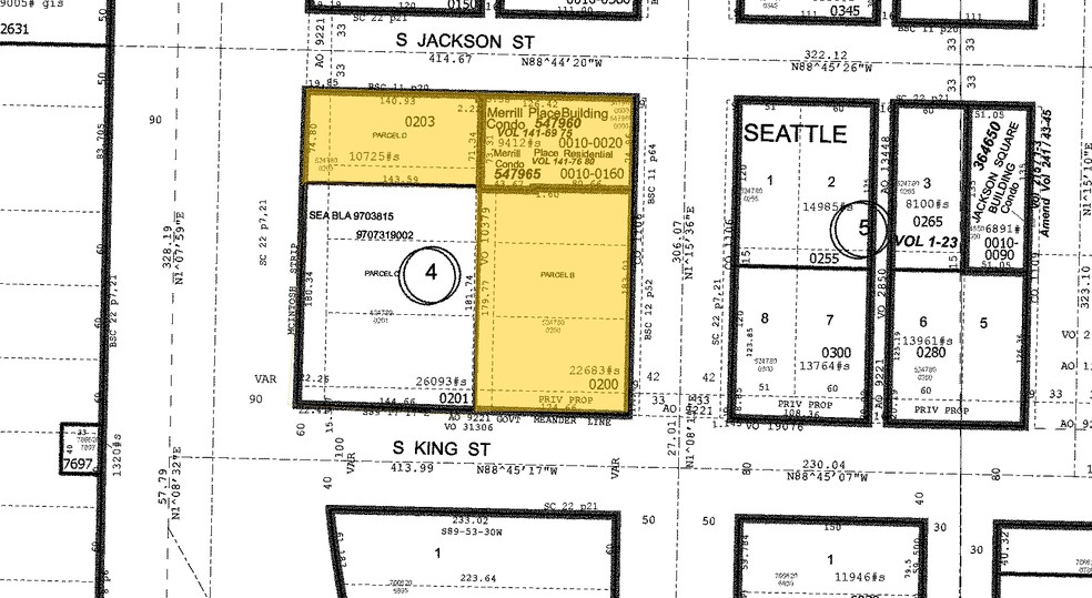 411 1st Ave S, Seattle, WA à vendre - Plan cadastral - Image 1 de 1