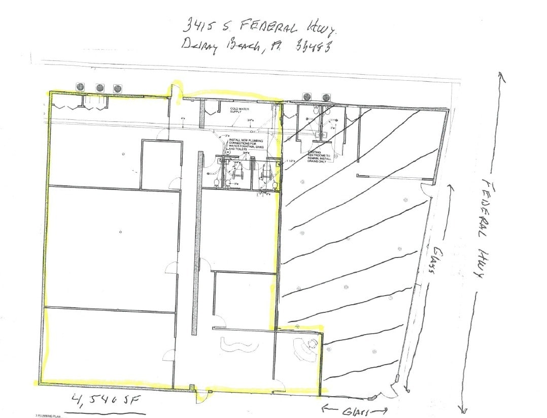 3415 S Federal Hwy, Delray Beach, FL for lease Floor Plan- Image 1 of 1