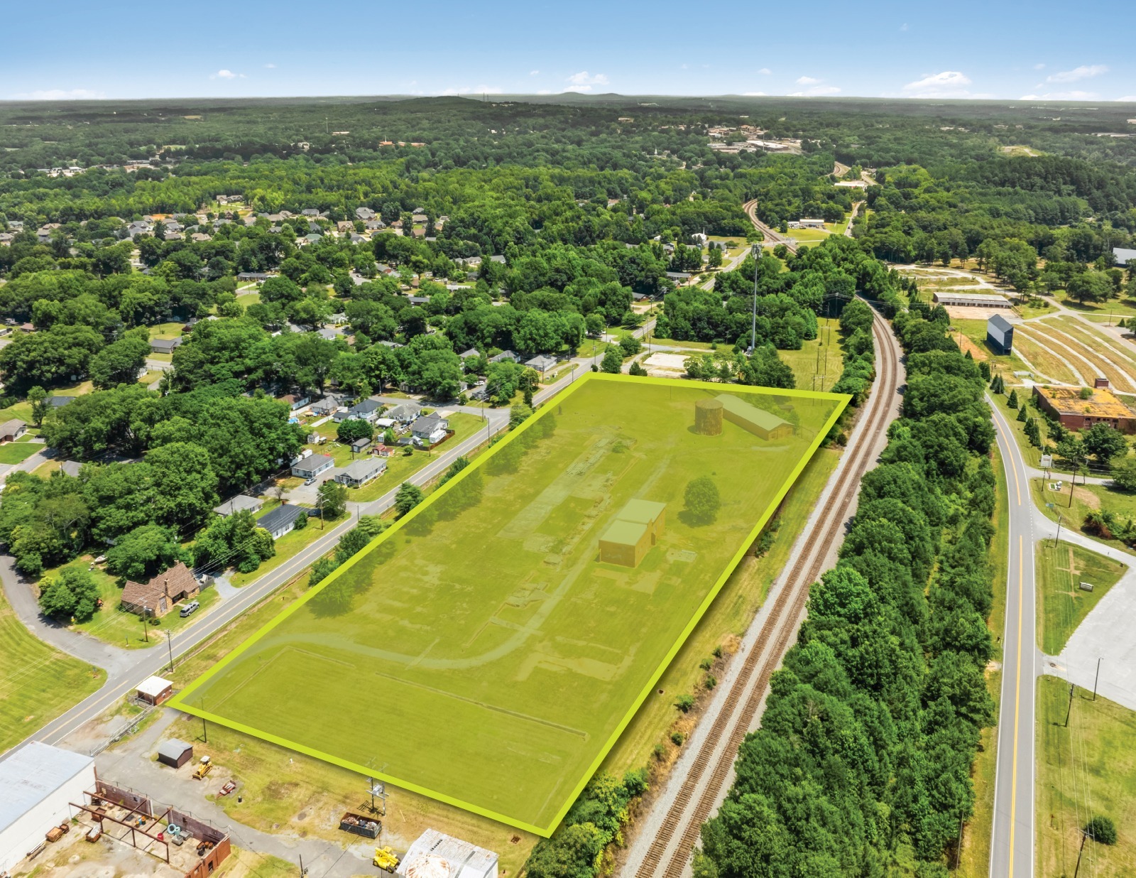 Margrace Road, Kings Mountain, NC for sale Aerial- Image 1 of 2