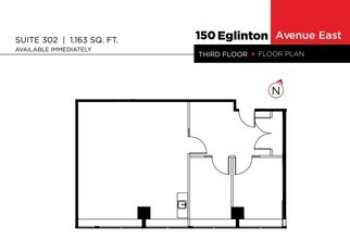 150 Eglinton Ave E, Toronto, ON à louer Plan d’étage- Image 1 de 1