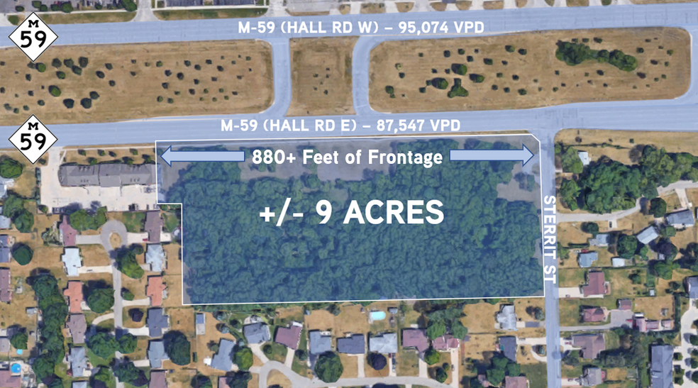 M-59, Sterling Heights, MI à vendre - Plan de site - Image 1 de 2