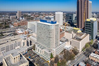 550 Peachtree St NE, Atlanta, GA - AERIAL map view