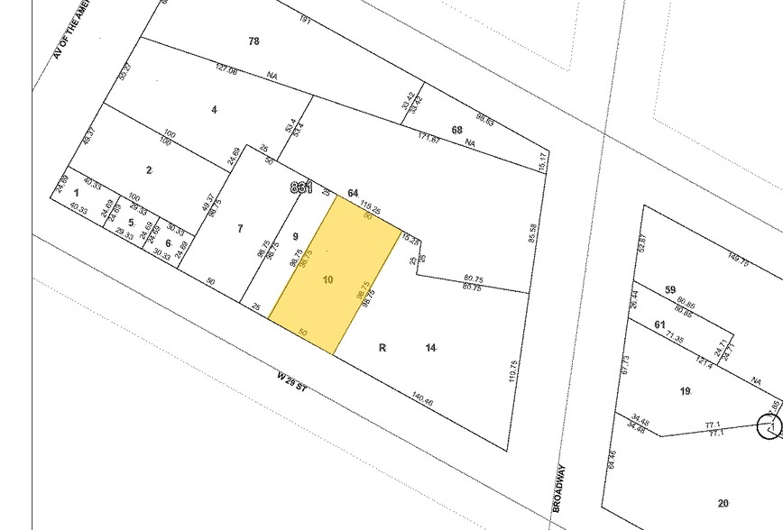 39 W 29th St, New York, NY à louer - Plan cadastral - Image 2 de 25