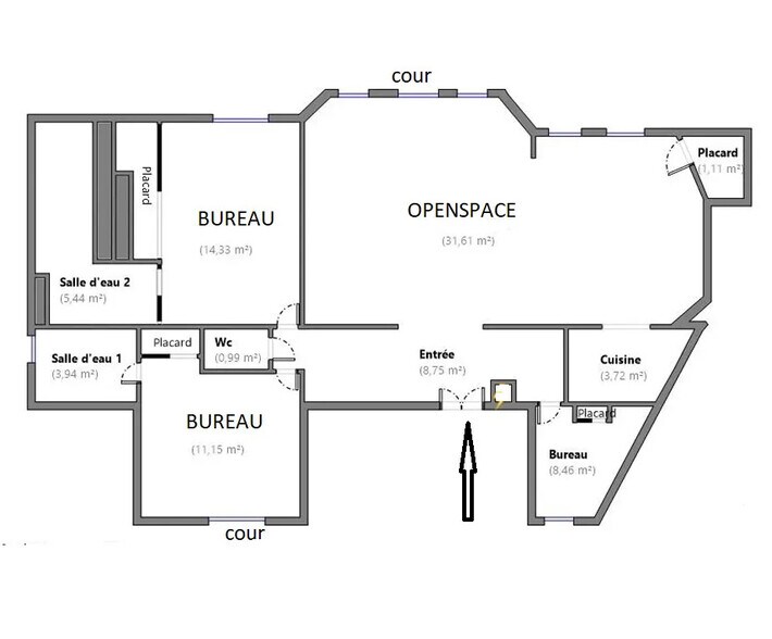 Bureau dans Paris à vendre - Photo du bâtiment - Image 3 de 11