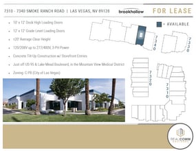 7310 Smoke Ranch Rd, Las Vegas, NV à louer Plan de site- Image 2 de 4
