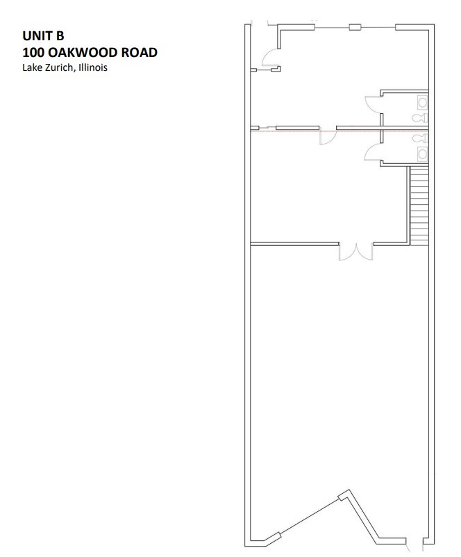 100 Oakwood Rd, Lake Zurich, IL à louer Plan d  tage- Image 1 de 1