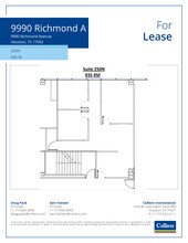 9990 Richmond Ave, Houston, TX à louer Plan d’étage- Image 1 de 1