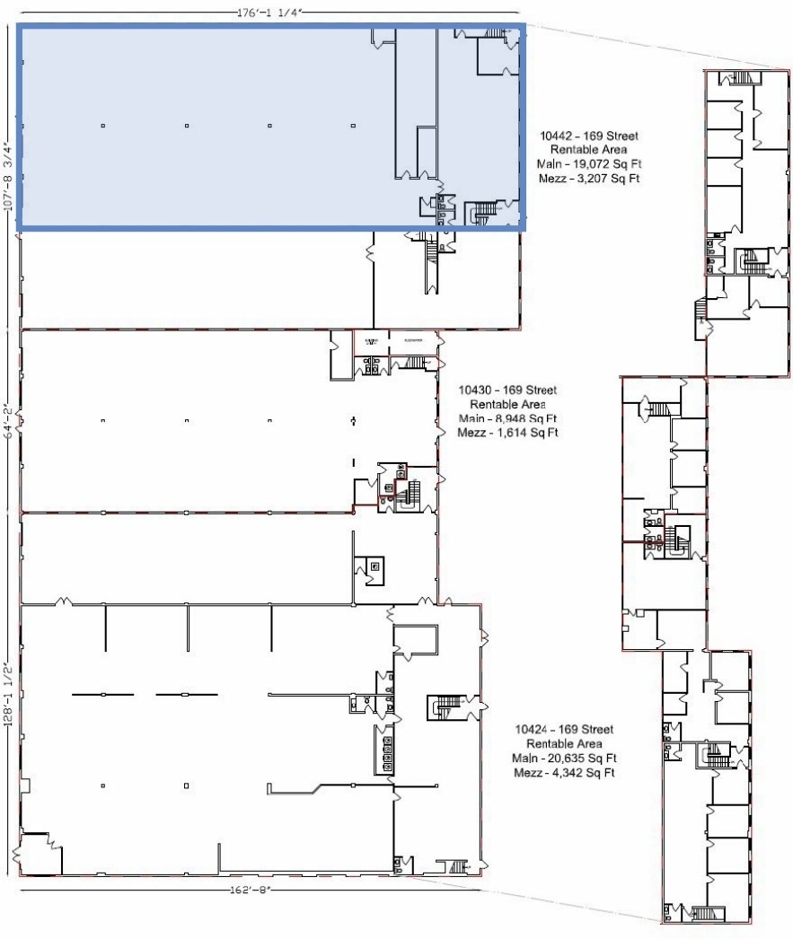 10481-10485 170th St NW, Edmonton, AB for lease Floor Plan- Image 1 of 2