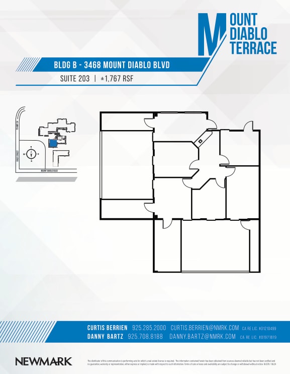 3470 Mt Diablo Blvd, Lafayette, CA for lease Floor Plan- Image 1 of 1