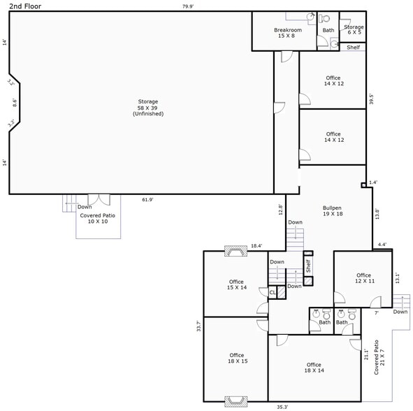 2419 Market St, Wilmington, NC à vendre - Plan d’étage - Image 3 de 9