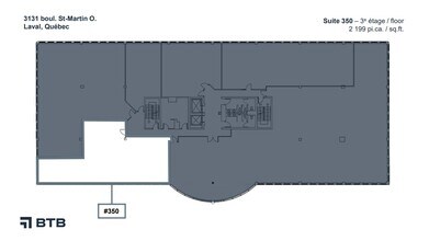 3131 Boul Saint-Martin O, Laval, QC à louer Plan d’étage- Image 1 de 1