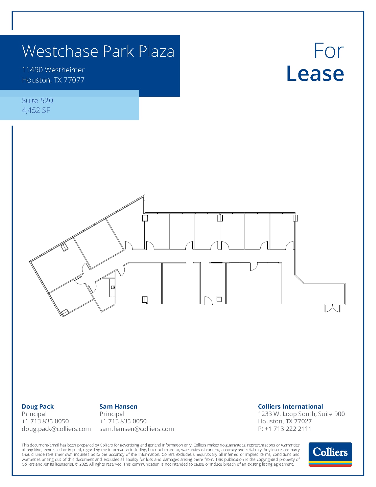 11490 Westheimer Rd, Houston, TX à louer Plan d’étage- Image 1 de 1