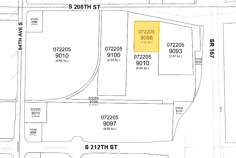 8655 S 208th St, Kent, WA à vendre - Plan cadastral - Image 2 de 3