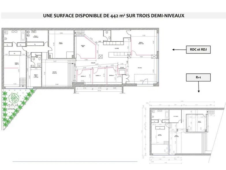 Office in Courbevoie for lease - Floor Plan - Image 3 of 4