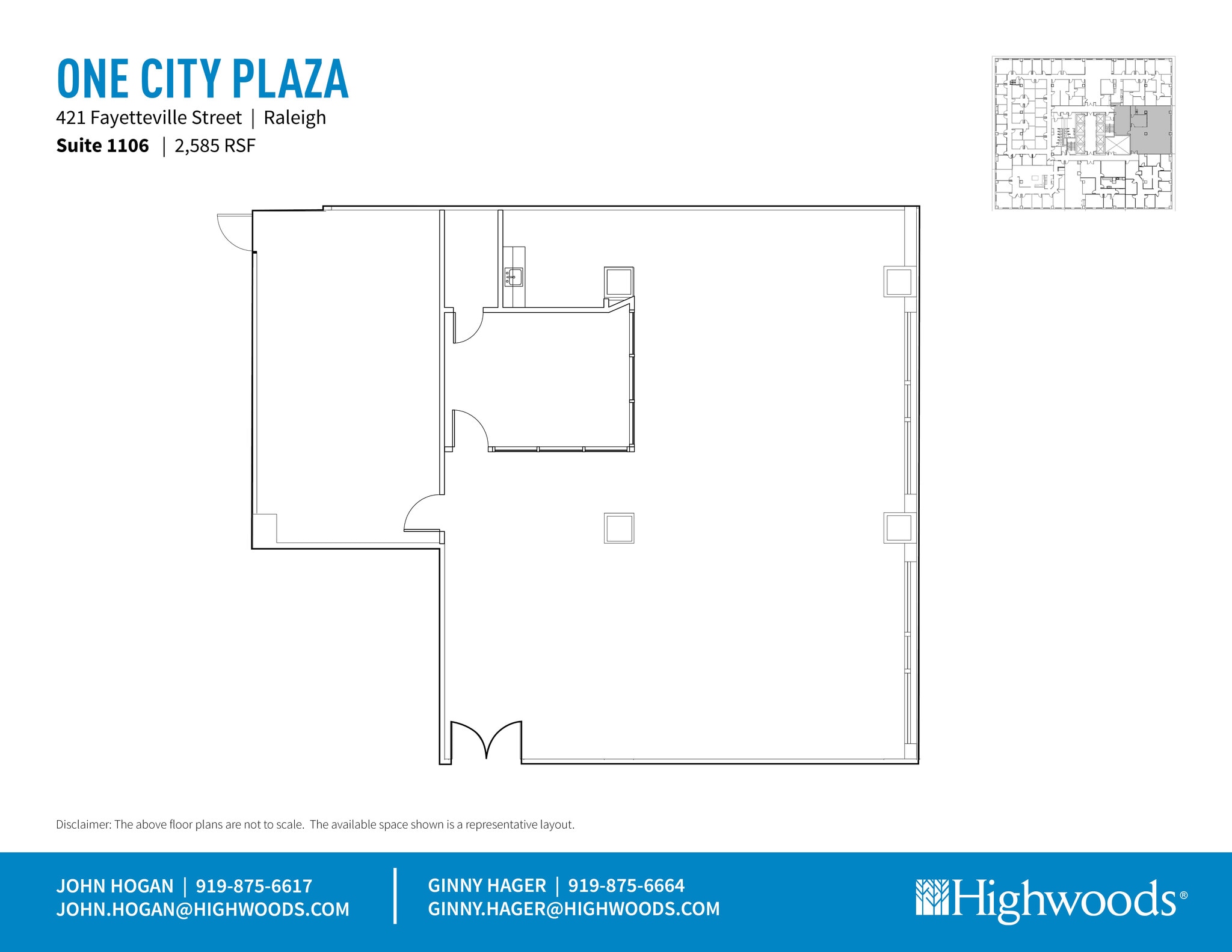 421 Fayetteville St, Raleigh, NC for lease Floor Plan- Image 1 of 1