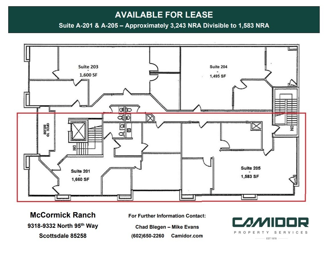9318 N 95th Way, Scottsdale, AZ for lease Floor Plan- Image 1 of 1