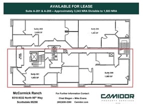 9318 N 95th Way, Scottsdale, AZ for lease Floor Plan- Image 1 of 1