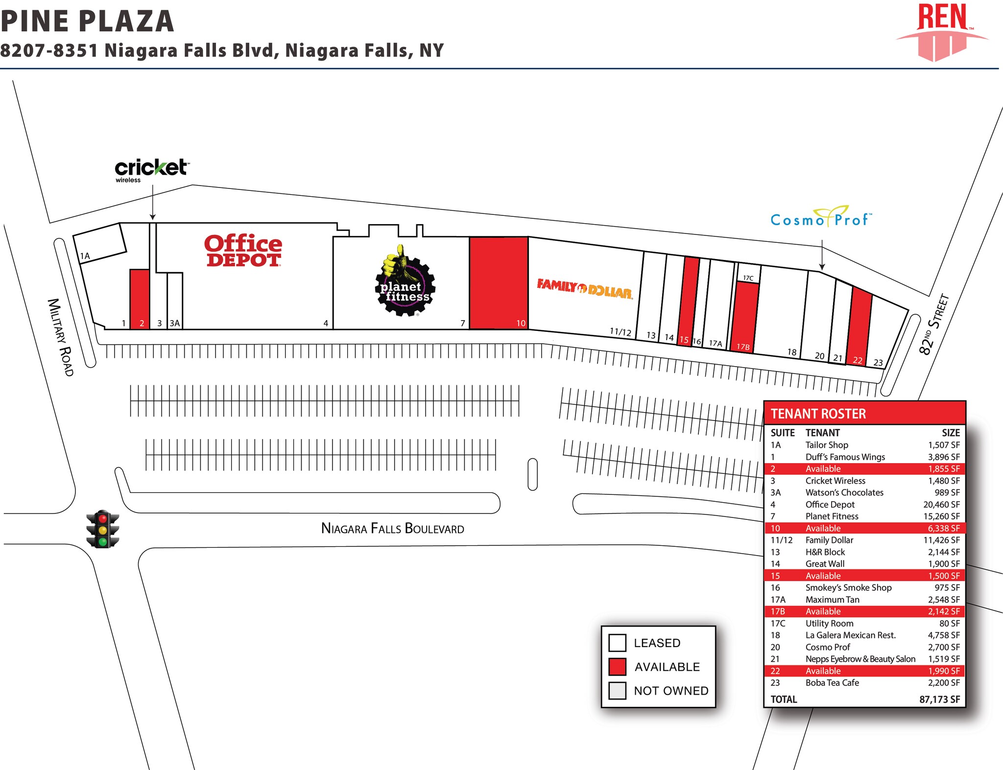 8207-8351 Niagara Falls Blvd, Niagara Falls, NY à louer Photo du bâtiment- Image 1 de 1