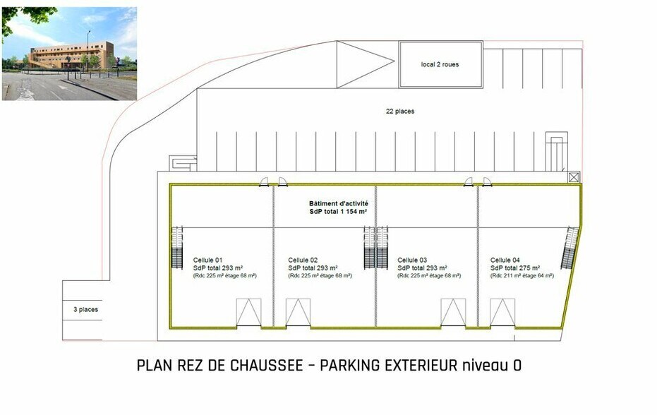 Flex in Le Havre for lease - Site Plan - Image 2 of 5