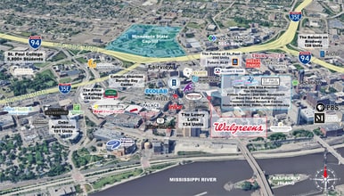 400 Wabasha St, Saint Paul, MN - Aerial map view