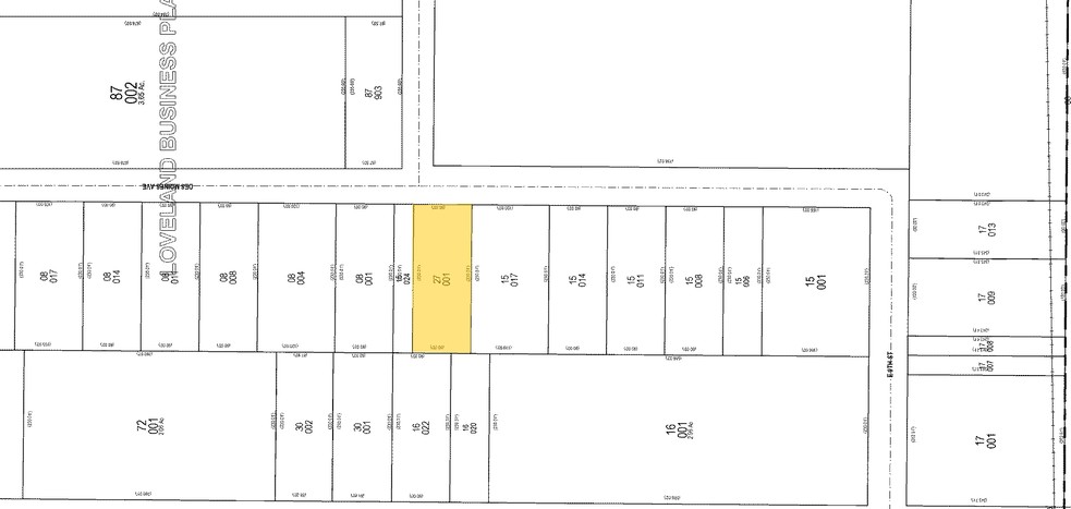 1067 N Des Moines Ave, Loveland, CO à louer - Plan cadastral - Image 2 de 4