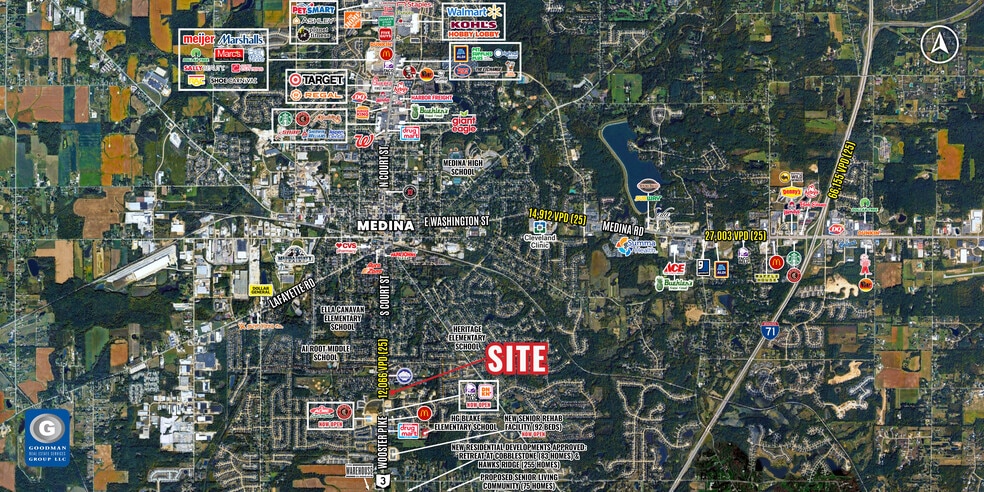 5763 Wooster Pike, Medina, OH for lease - Aerial - Image 2 of 3