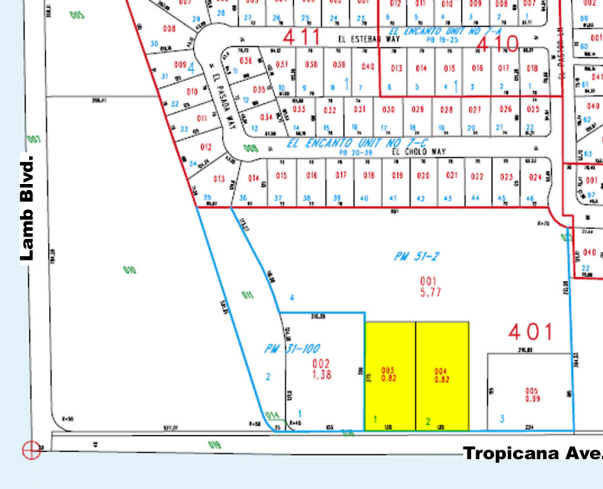 4310 E Tropicana Ave, Las Vegas, NV à louer - Plan cadastral - Image 2 de 16