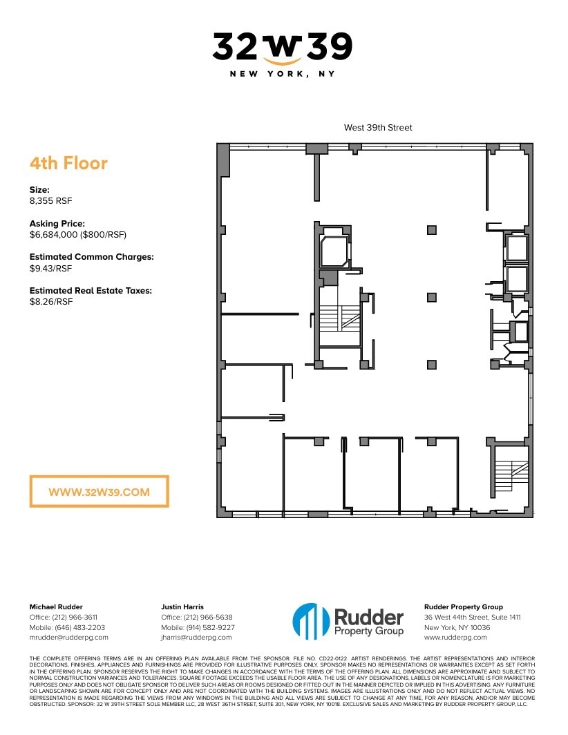 32 W 39th St, New York, NY for lease Interior Photo- Image 1 of 1