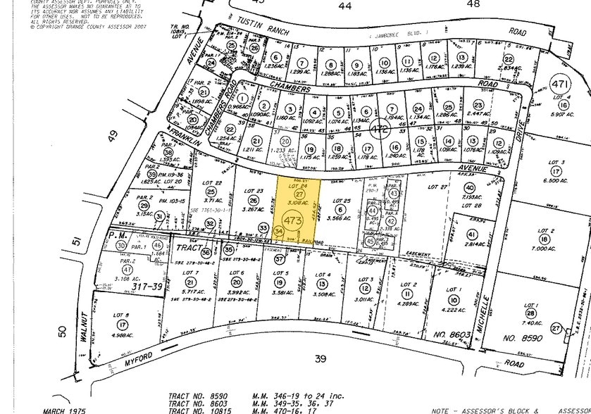 14352 Franklin Ave, Tustin, CA for lease - Plat Map - Image 3 of 10