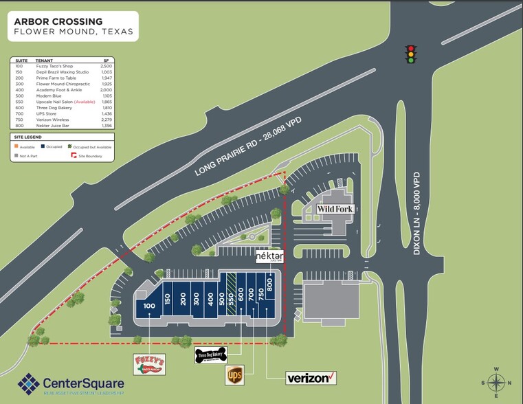 5810 Long Prairie Rd, Flower Mound, TX for lease - Site Plan - Image 2 of 17