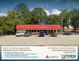 More details for 4424 Bethel Church Rd, Columbia, SC - Retail for Sale