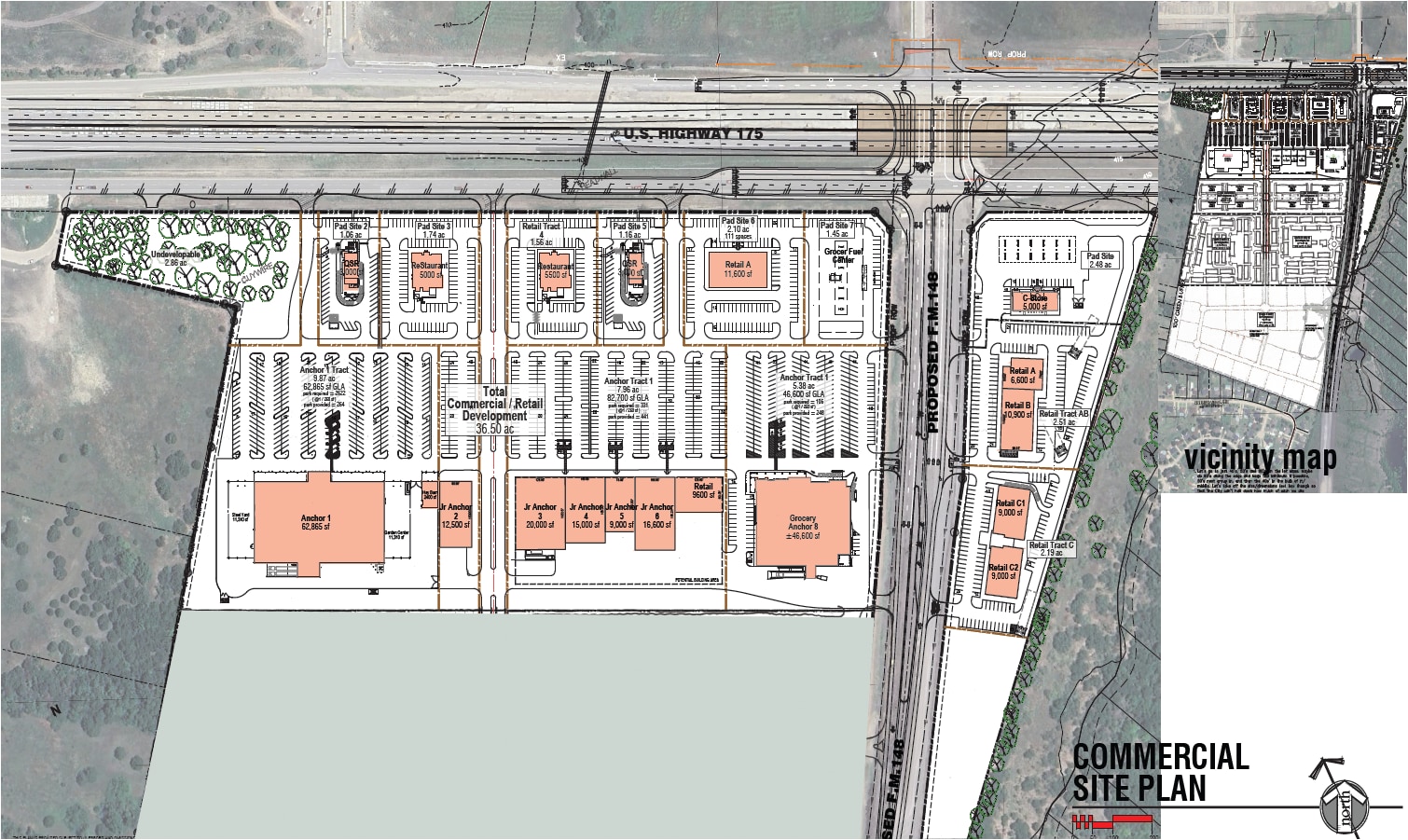 US 175 & Future FM 148, Crandall, TX à louer Plan de site- Image 1 de 3